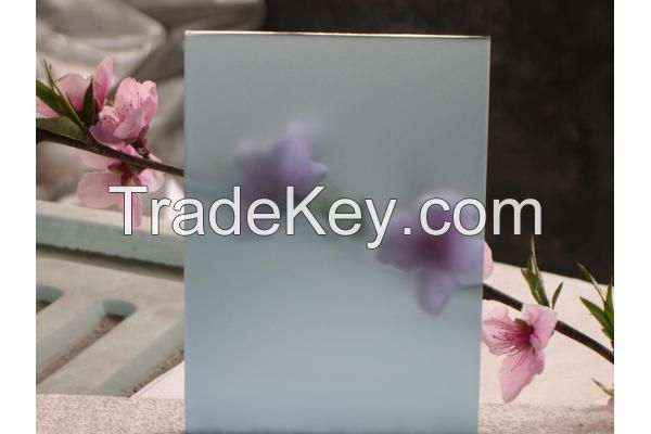 selling frosted glass acid etched glass