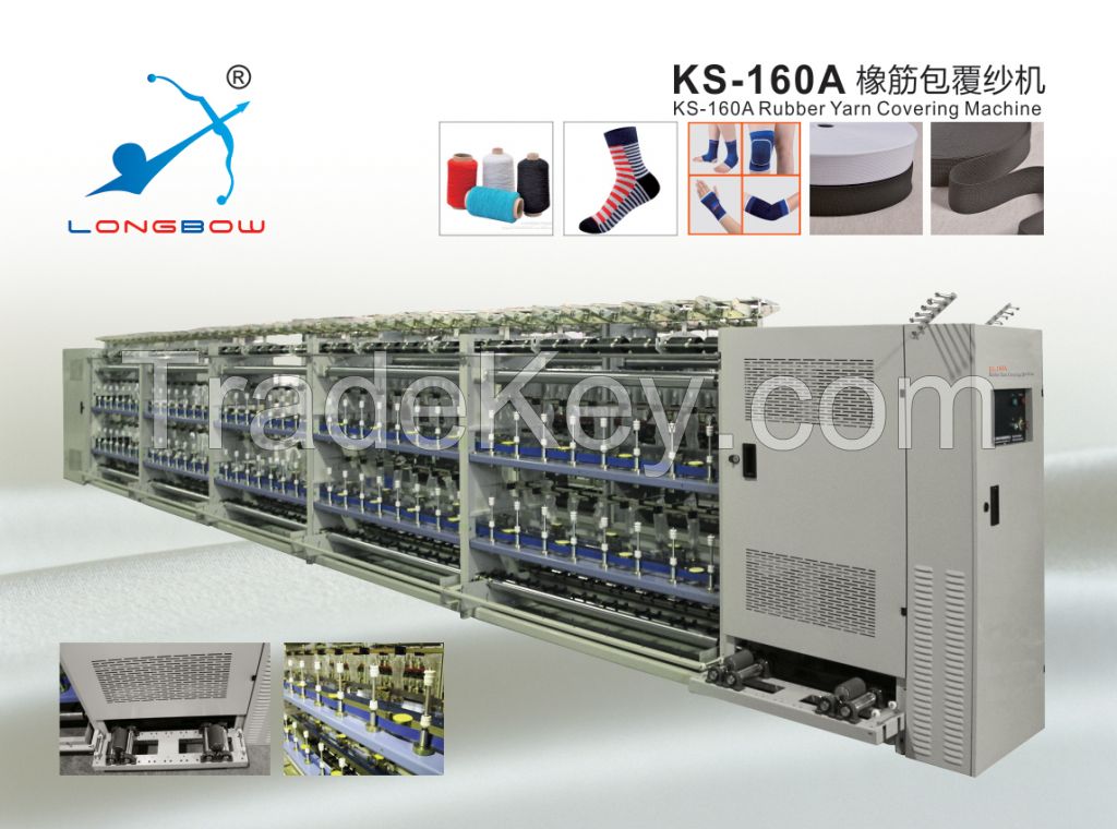 KS-160A Rubber Yarn Covering Machine