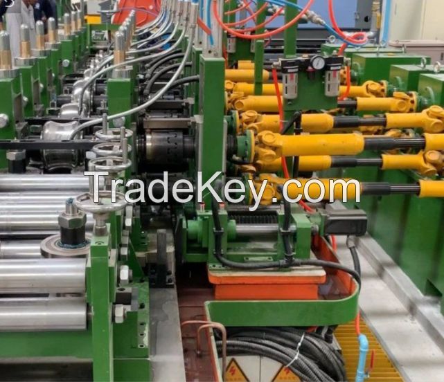 Automatic Low Carbon Steel Longitudinal Seam High Frequency Welded Pipe Tube Manufacturing Machine