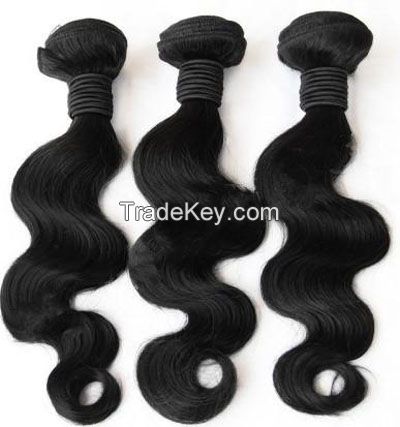 5A Brazilian Virgin Hair Extension Silky Straight/Body Wave/Deep Wave