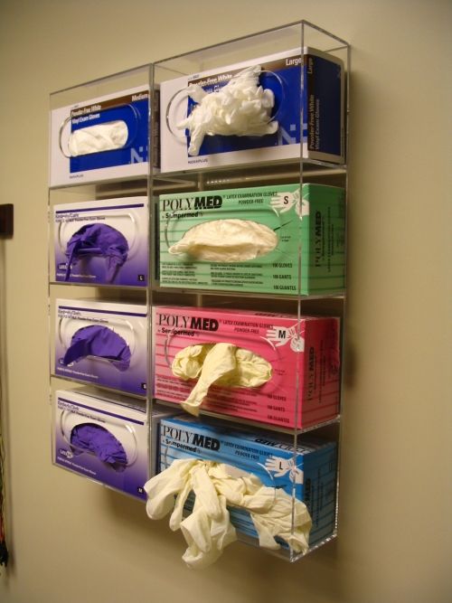 Clear Acrylic Wall Glove Box Dispenser