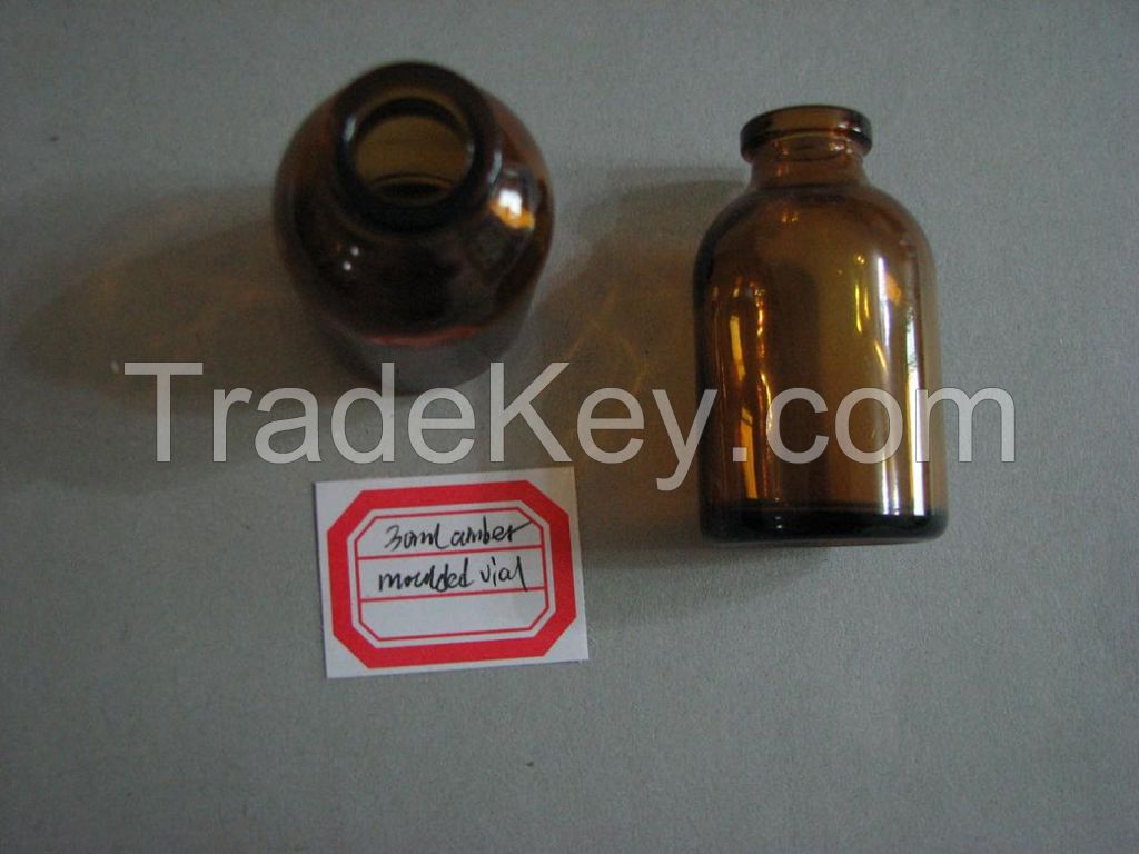 30ml moulded amber bottle