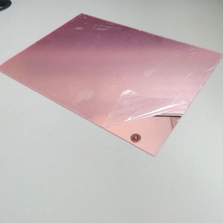 Rose Gold Acrylic Mirror Sheet PMMA Mirror Sheet