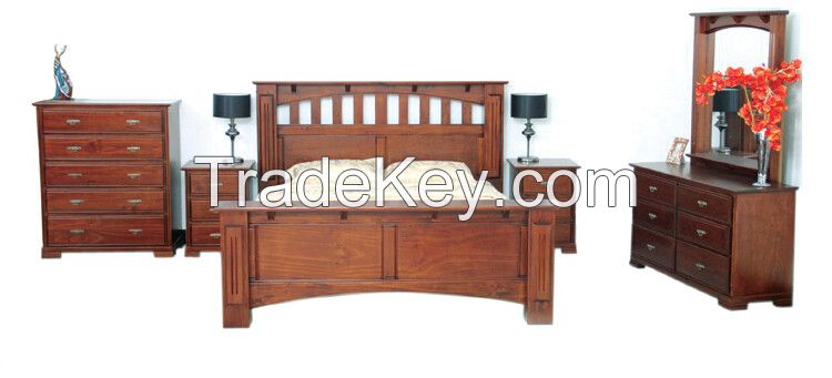 Pine wood bedroom furniture sets