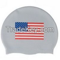 55g Custmozied Printing Silicone Swimming Cap