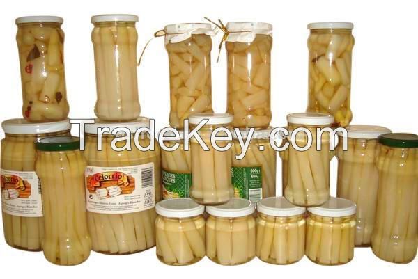 canned white asparagus