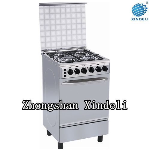 Reataurant kitchen gas range with oven