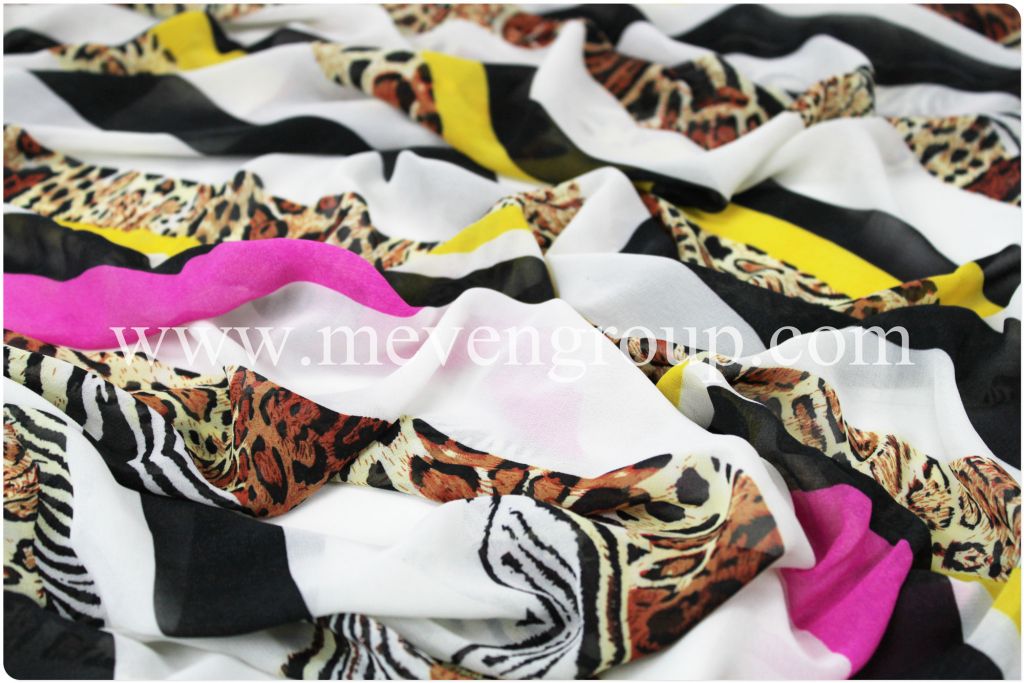 Guaranteed quality!100% polyester printed fabric for women dress/Wholesale printed fabric in china