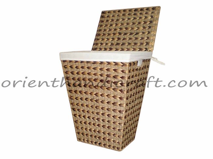 Vietnam water hyacinth laundry hamper