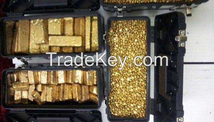 Gold Bars and Gold Nuggets