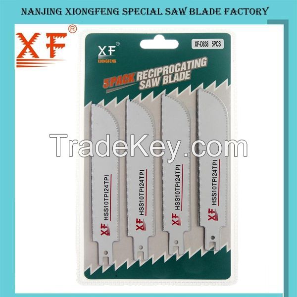 5PCS HSS Double Cut Reciprocating Saw Blade