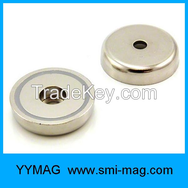 magnetic assemblies, pot magnet, neodymium base magnet