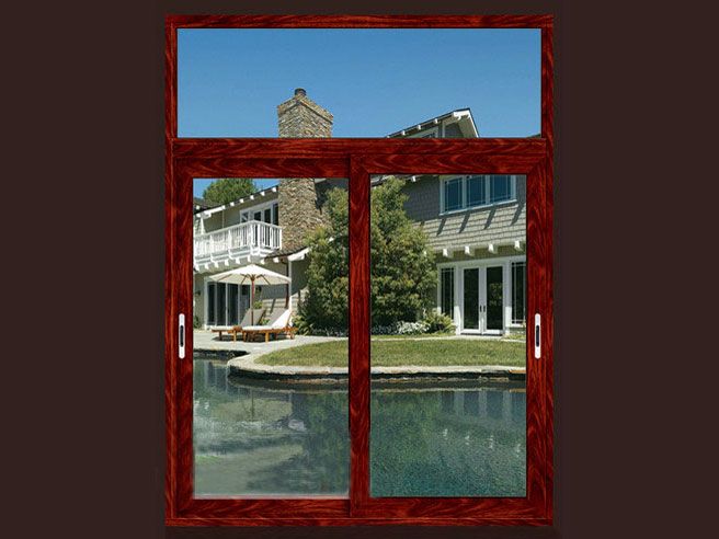 Aluminum Window, European and American Style Aluminum -Wood Composite Window