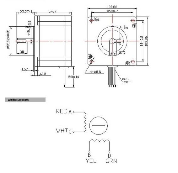 Hybrid Stepping Motor 110BYGH