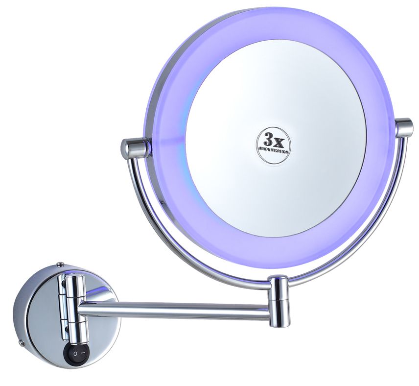 Cosmetic wall mirror light