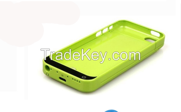 Hot selling 2200mAh Rechargeable Battery Portable Power Cover Case for iPhone 5C Charger Case