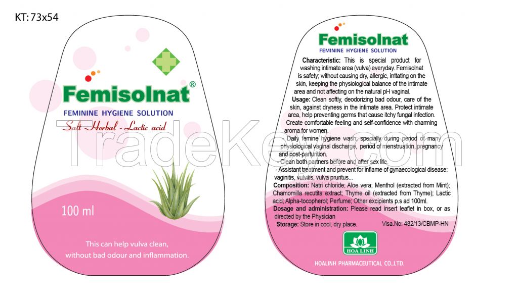 Femisolnat Herbal feminine hygiene wash