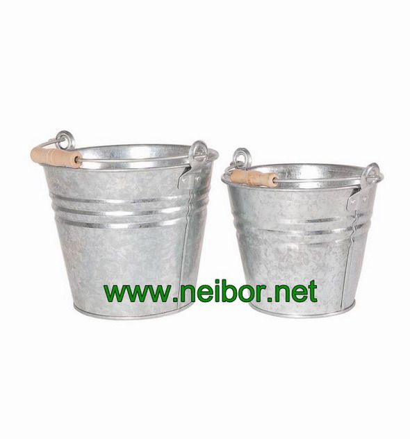 galvanized bucket, metal bucket, water bucket, construction bucket