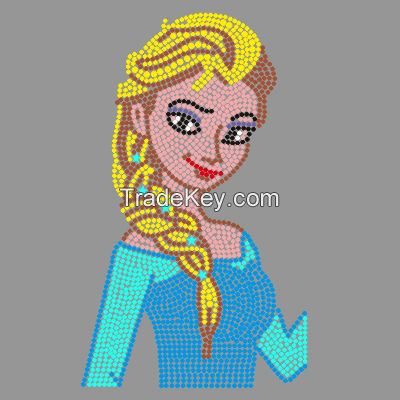 Frozen Rhinestud Rhinestone Transfers Motif For Tshirts