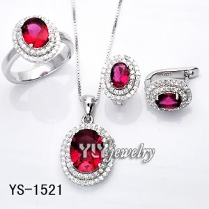 Colored CZ Jewelry Set Hot Sale