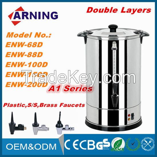 Restaurant Drinking Water Boiler Hot Water Urn in Double Wall