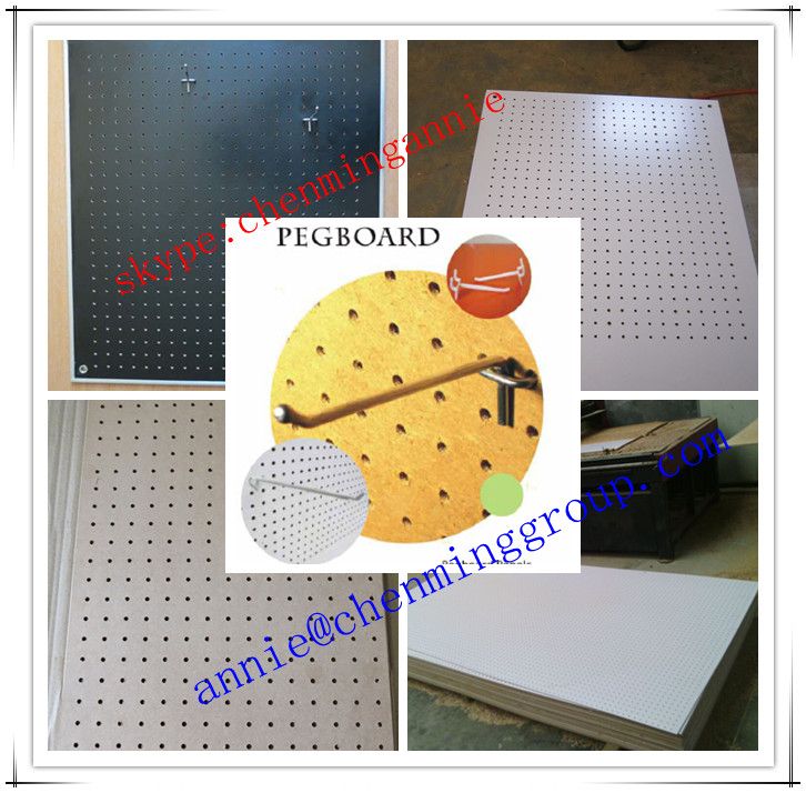 display used pegboard panel