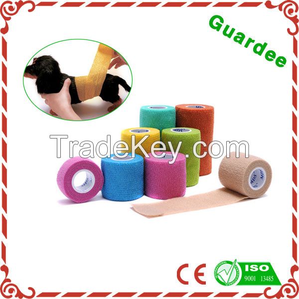 High Quality Colorful Latex Surgical Veterinary Cohesive Bandage