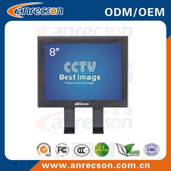 8 inch CCTV LCD monitor with metal case