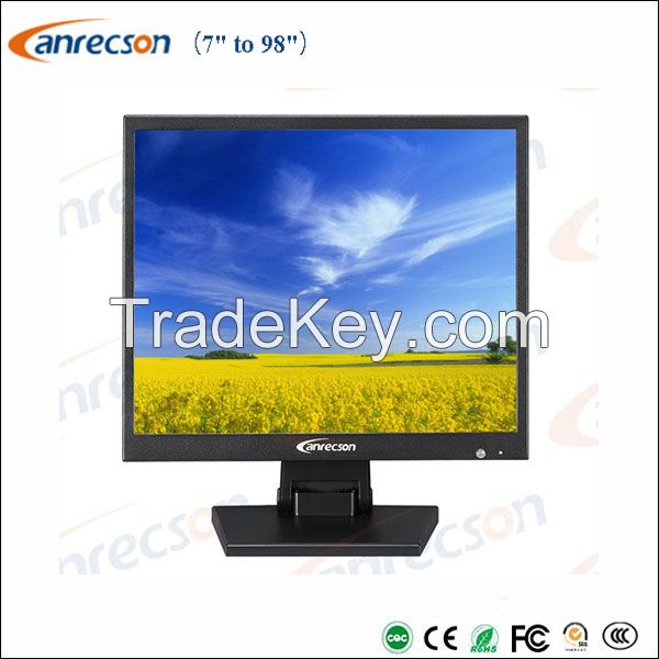 15 inch CCTV LCD monitor with metal case