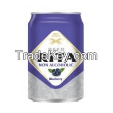 Blueberry flavor non alcoholic Beer