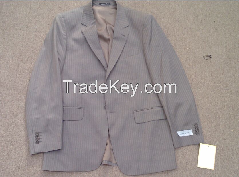 Mens TR suits grey color notch lapel