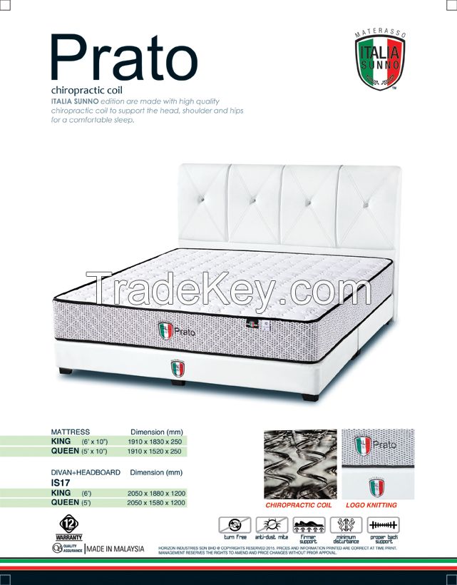 Mattress - ITALIA SUNNO - Model: PRATO