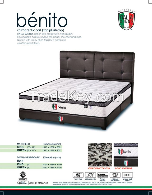 Mattress - ITALIA SUNNO - Model: BENITO