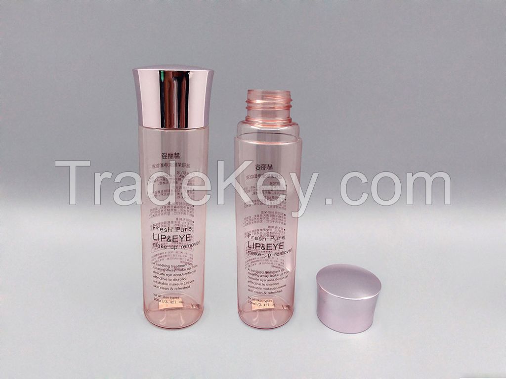 PET bottle, plastic bottle, transparent bottle, cosmetic bottle, alumite cap