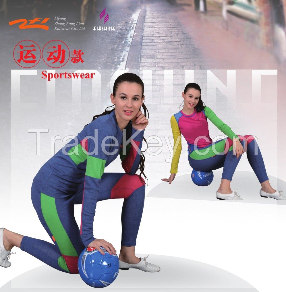 women's colorful woolen sportswear/ underwear or undergarment