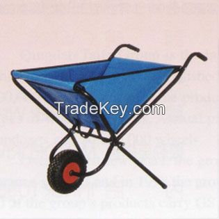 Foldable wheel barrow