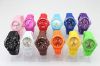 water proof silicone watch with logo printed acc. to RoHS and CE