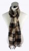 Sell100% acrylic checked scarf