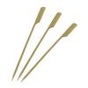 Wholesale flat paddle bamboo fruit skewer/stick/picks