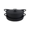 Stackable Cast Iron BBQ Cooking Set with Detachable Handles