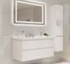 Modern Single Floor Bathroom Vanity Cabinet And Sink Combo White Rectangle