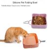 Eco Friendly Food Grade Silicone Pet Folding Bowl