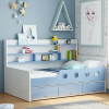 Kids Bed with Storage Shelves Flat Pack RTA OEM Manufacturer