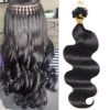Body Wave Micro Loop Hair Extensions Human Hair 100G YiXing Microlink Human Hair Extensions