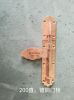 Copper Plated Door Bolt, 200mm Bent Gate Latch, Metal Door Slide Bolt Lock