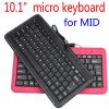 10.1 inch Leather ABS keyboard for all Micro USB enabled tablet PC