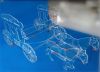 Christmas horse cake carriage clear