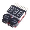 lipo battery voltage testor DM-8S for low voltage buzzer alarm