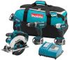 Makita LXT405 18V LXT Lithium-Ion Cordless Drill Driver Saw 4 Tool Com