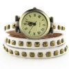 Sell Ladies Womens Genuine Leather Band Cuff Hemp Bracelet Bangle Wris